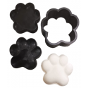 MOLDE SIMPLE HUELLA DE PERRO 3D DE 3 PIEZAS PARA CHAMPÚ SÓLIDO O BOMBA DE BAÑO