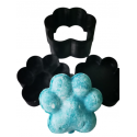 MOLDE SIMPLE HUELLA DE PERRO 3D DE 3 PIEZAS PARA CHAMPÚ SÓLIDO O BOMBA DE BAÑO