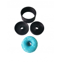 MOLDE SIMPLE DONUT 3D DE 3 PIEZAS PARA CHAMPÚ SÓLIDO O BOMBA DE BAÑO