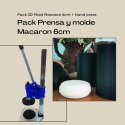 PACK DE PRENSA Y MOLDE MACARON PRO 6 CM